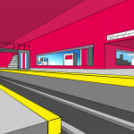 A Futuristic TrainStation